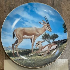 The Horned Gazelle Collectors Plate